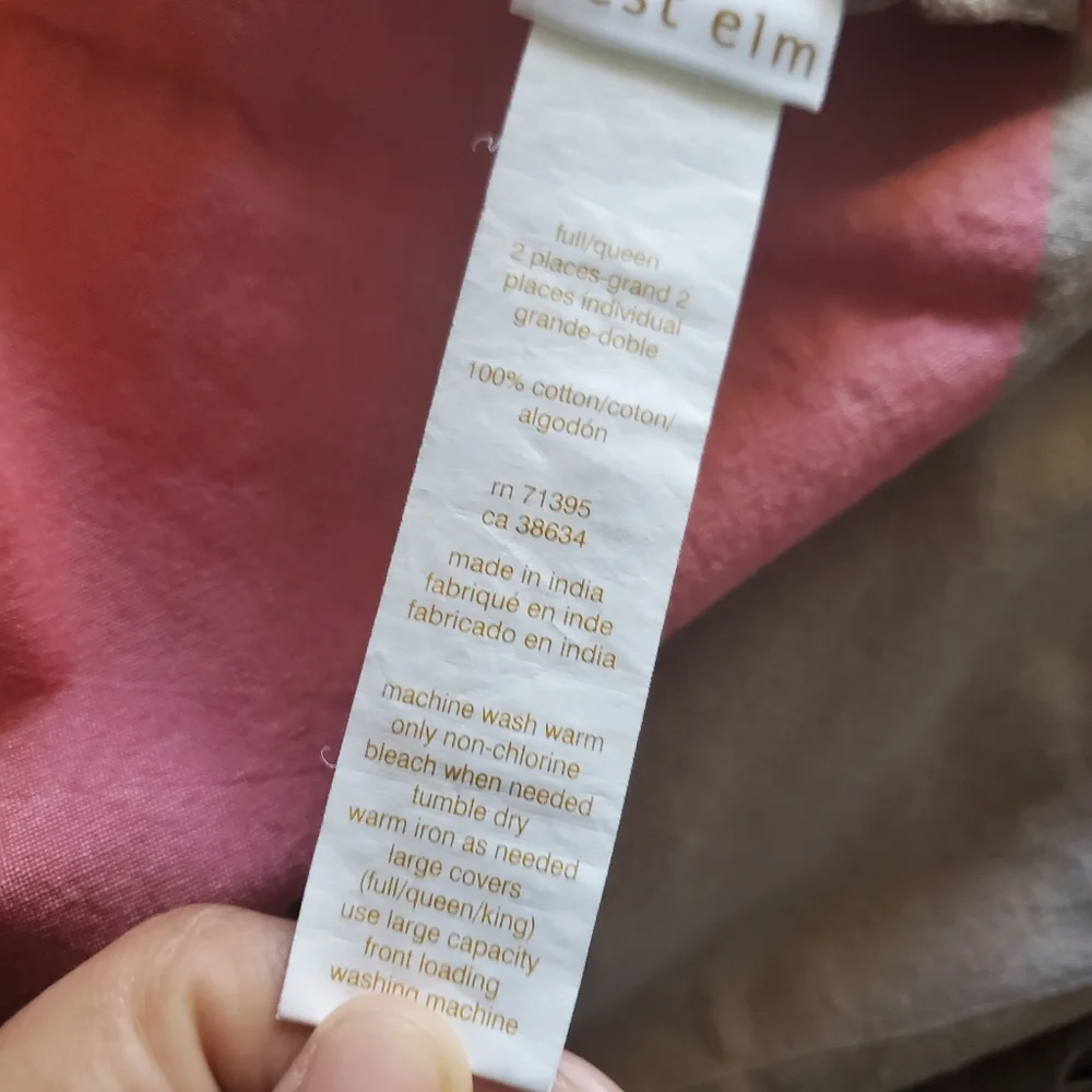 West Elm Striped Duvet Set